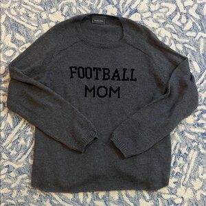 Wooden Ships Charcoal 'Football Mom' Knit Sweater